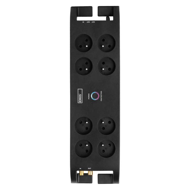 Predlžovačka s prepäť. ochranou 8Z 3M čierna (16A max.3680W) + TEL/FAX/DSL (RJ11/RJ45) + 2xCOAX P54052 1909480300