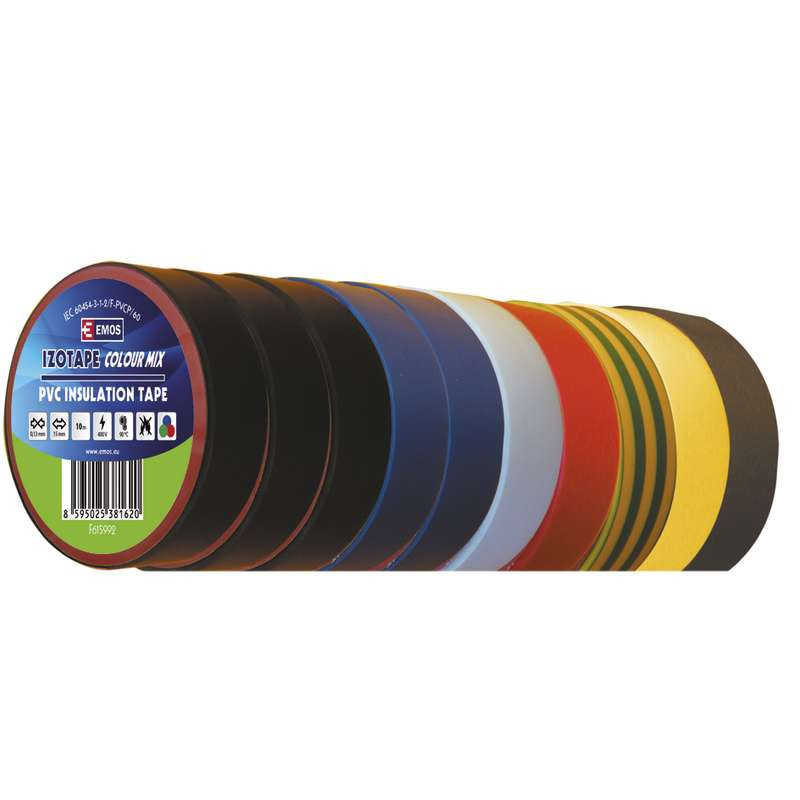 Páska 15/10 izolačná FAREBNÝ MIX (10ks) PVC F615992 2001151092