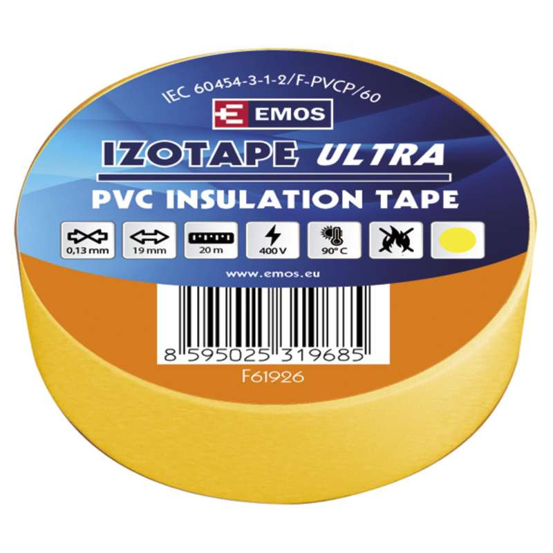 Páska PVC 19/20 žltá F61926
