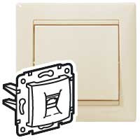 Z�suvka Va-Be TEL 1xRJ11/4 b�ov� 774338