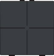 Sp�na� 122-51004  NHC 4-n�sobn� ovl�da� - ANTHRACITE 122-51004