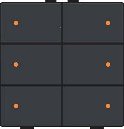 Sp�na� 122-52006 NHC 6-n�sobn� ovl�da�+LED - ANTHRACITE 122-52006