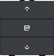 Sp�na� NHC 3-n�sobn� ovl�da�+LED 1x �al�zia - ANTHRACITE 122-52033