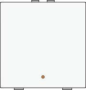 Sp�na� NHC 1-n�sobn� ovl�da� + LED - WHITE COATED 154-52001