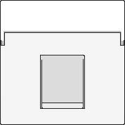 Kryt 154-65500  dataz�suvky s priesvitn�m pop. �t�tkom 1xRJ-WHITE COATED 154-65500