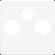 Kryt 154-69551  Stredov� kryt TV+R+SAT-WHITE COATED 154-69551