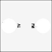 Kryt 154-69702  Stredov� kryt TV+R-WHITE COATED 154-69702