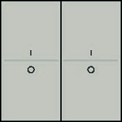 Kryt 157-00008  BUS / RF  2x1/2 ""I-O"" CHAMPAGNE COATED 157-00008