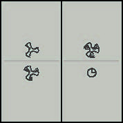 Kryt 157-00013  BUS / RF  2x1/2 FAN CHAMPAGNE COATED 157-00013