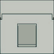 Kryt 157-65100  Stredov� kryt dataz�suvky 1xRJ-CHAMPAGNE COATED 157-65100