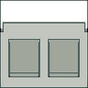 Kryt 157-65600  dataz�suvky s priesvitn�m  pop. �t�tkom 2xRJ-CHAMPAGNE COATED 157-65600