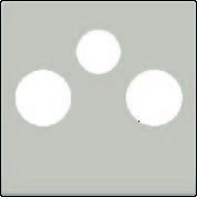 Kryt 157-69551  Stredov� kryt TV+R+SAT-CHAMPAGNE COATED 157-69551