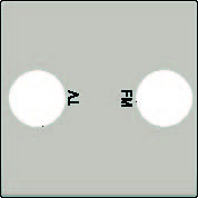 Kryt 157-69702  Stredov� kryt TV+R-CHAMPAGNE COATED 157-69702