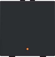 Sp�na� NHC 1-n�sobn� ovl�da�+LED - BLACK COATED 161-52001