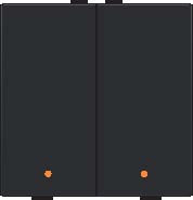 Sp�na� 161-52002 NHC 2-n�sobn� ovl�da�+LED  - BLACK COATED 161-52002