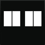 Kryt 161-69701  Stredov� kryt  2xREPRO-BLACK COATED 161-69701