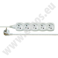 Predl�ova�ka P0512  5Z 2M (H05VV-F 3G1mm2) biela P0512 1902050200