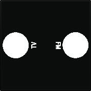 Kryt 200-69702  Stredov� kryt TV+R-BAKELITE PIANO BLACK 200-69702