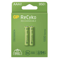 Batria GP ReCyko 1000 nabjacia NiMH 950 mAh (AAA) zelen B2111 1032122100