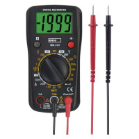 Multimeter MD-310  manulny s displayom, VAC, VDC, ADC, R, spoj.obvod, 9V (sas balenia) M3620 2202017000