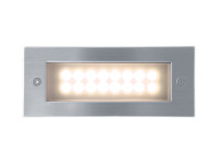 Svietidlo INDEX 16 LED 1W IP54 230V 3000K, strieborn,tepl biela ID-A04B/T