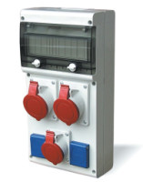 Skri�a 632.312W-111F2 BLOCK4 z�suvkov�, IP54, 1x3253,1x1653, 3x230V, 11M isten� 632.312W-111F2