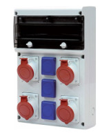 Skri�a 632.X3311/4  BLOCK5 z�suvkov�, IP44, 2x3243, 2x1643, 3x230V, 14M bez istenia 632.X3311/4