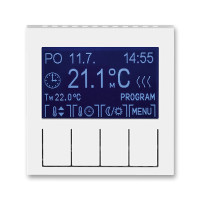 Kryt LEVIT  pre termostat digitlny, ovl.jedn, biela/biela 3292H-A10301 03