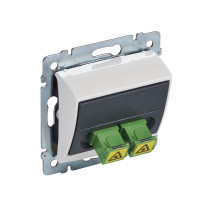 Z�suvka Va-Bi d�tov� optick� 2x SC/APC simplex spojka biela 770081