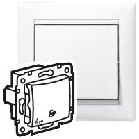 Sp�na� Va-Bi piktogram zvon�eka IP44 tla�idlo biely 770099