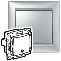 Sp�na� Va-Hl tla�idlo 1/0 s piktogramom zvon�eka hlin�k 770216