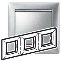 R�m�ek Va-BrHl/St 3-n�sobn� br�sen� hlin�k / strieborn� pr��ok 770333