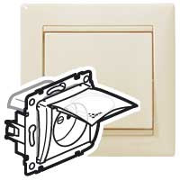 Z�suvka Va-Be 1x2P+T b�ova IP44 774121