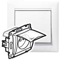 Z�suvka Va-Bi 1x2P+T IP44 biela 774221