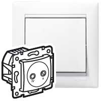 Z�suvka Va-Bi TV-RD koncov� �tlm 10dB biela 774433