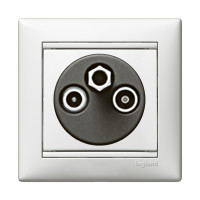 Z�suvka Va-Bi TV-RD-SAT hviezda �tlm 1,5dB biela 774435