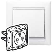 Z�suvka Va-Bi TV-RD-SAT koncov� �tlm 10dB biela 774436