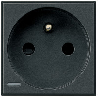 Z�suvka /DOPREDAJ/ Axolute  2P+T (AS) ANTRACIT BTicino HS4142AN