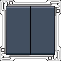 Kryt 220-61505  2x1/2 ALU STEEL GREY 220-61505