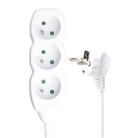 Predl�ova�ka P0313R  3Z 3M (H05VV-F 3G1,5mm2) biela P0313R 1902030308