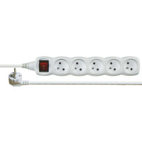 Predl�ova�ka P1517C 5Z 7M s vyp�na�om, H05VV-F 3G1mm2, biela P1517 1902150700