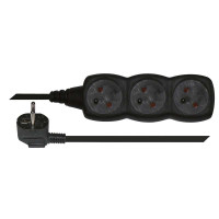 Predl�ova�ka PC0313  3Z 3M (H05VV-F 3G1mm2) �ierna PC0313 1902230300