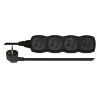 Predl�ova�ka PC0413  4Z 3M (H05VV-F 3G1mm2) �ierna PC0413 1902240300