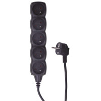Predl�ova�ka PC0513  5Z 3M (H05VV-F 3G1mm2) �ierna PC0513 1902250300