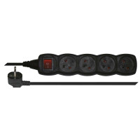 Predl�ova�ka PC1413 4Z 3M s vyp�na�om / �ierna / PVC / 1 mm2 PC1413 1902340300