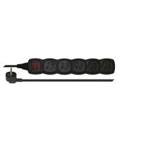 Predl�ova�ka PC1513 5Z 3M s vyp�na�om / �ierna / PVC / 1 mm2 PC1513 1902350300