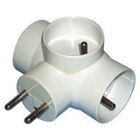 Z�suvka (E2010) rozbo�ovacia 3x gu�at�. max. 16A 230V, biela P0024N 1905030023