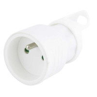 Z�suvka spojovacia biela 250/16A P0045